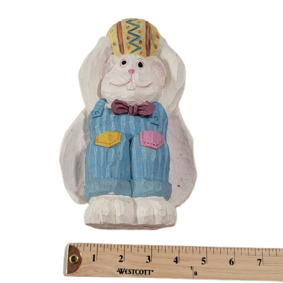 Easter Bunny Figurine with Colorful Egg - Picture 6 of 6